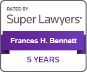 Rated By Super Lawyers | Frances H. Bennett | 5 Years