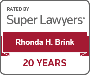 Rated By Super Lawyers | Rhonda H. Brink | 20 Years |